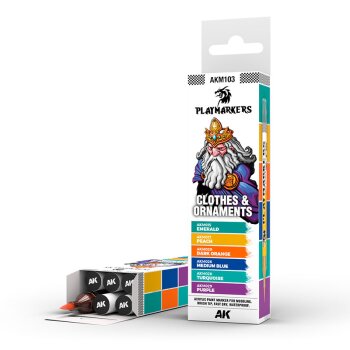 PLAYMARKERS SET - CLOTHES & ORNAMENTS  (6 ref.)