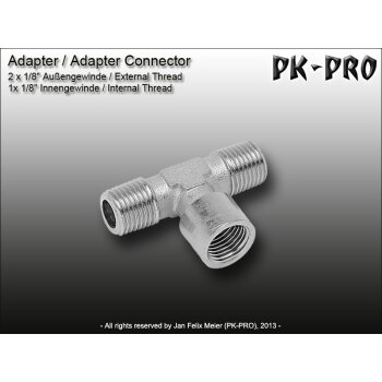 PK-Airbrush-T-Adapter-(2x1/8"ET+1x1/8"IT)