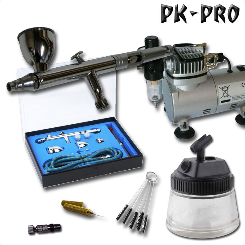 AirbrushBD183K+KompressorAS182StarterSet