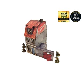WW2 Normandy Townhouse 1 PREPAINTED [28mm/1:56]