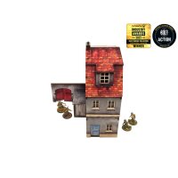 WW2 Normandy Townhouse 1 PREPAINTED [28mm/1:56]