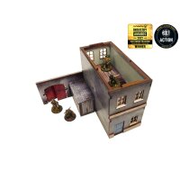 WW2 Normandy Townhouse 1 PREPAINTED [28mm/1:56]
