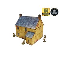 WW2 Normandy Townhouse 2 PREPAINTED [28mm/1:56]