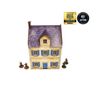 WW2 Normandy Townhouse 3 PREPAINTED [28mm/1:56]