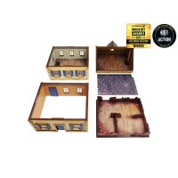 WW2 Normandy Townhouse 3 PREPAINTED [28mm/1:56]