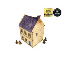 WW2 Normandy Townhouse 3 PREPAINTED [28mm/1:56]