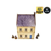 WW2 Normandy Townhouse 3 PREPAINTED [28mm/1:56]