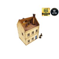 WW2 Normandy Townhouse 3 PREPAINTED [28mm/1:56]