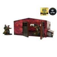 WW2 Normandy Large Brick Shed PREPAINTED [28mm/1:56]
