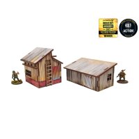 WW2 Normandy Small Sheds w. Dovecote PREPAINTED [28mm/1:56]