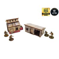 WW2 Normandy Small Sheds w. Dovecote PREPAINTED [28mm/1:56]