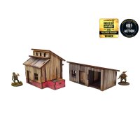 WW2 Normandy Small Sheds w. Dovecote PREPAINTED [28mm/1:56]