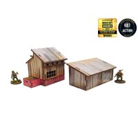 WW2 Normandy Small Sheds w. Dovecote PREPAINTED [28mm/1:56]