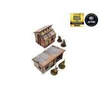 WW2 Normandy Small Sheds w. Dovecote PREPAINTED [28mm/1:56]