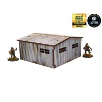 WW2 Normandy Large Tin Shed PREPAINTED [28mm/1:56]