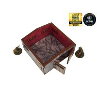 WW2 Normandy Large Tin Shed PREPAINTED [28mm/1:56]
