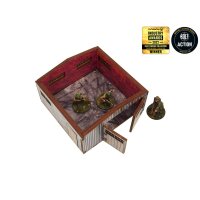 WW2 Normandy Large Tin Shed PREPAINTED [28mm/1:56]