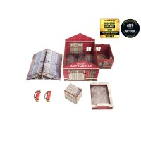 WW2 Normandy Garage w. Petrol Station PREPAINTED [28mm/1:56]