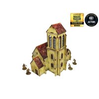 WW2 Normandy Church PREPAINTED [28mm/1:56]