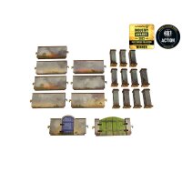 WW2 Normandy Wall w. Gate (high) PREPAINTED [28mm/1:56]