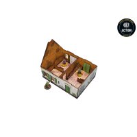 WW2 Normandy Farmhouse PREPAINTED [28mm/1:56]