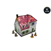 WW2 Normandy Farmhouse PREPAINTED [28mm/1:56]