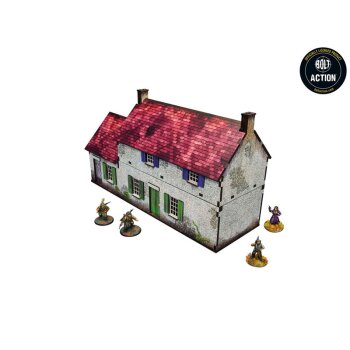WW2 Normandy Homestead w. Outbuildings PREPAINTED [28mm/1:56]