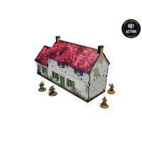 WW2 Normandy Homestead w. Outbuildings PREPAINTED [28mm/1:56]