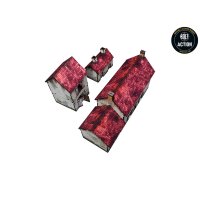 WW2 Normandy Homestead w. Outbuildings PREPAINTED [28mm/1:56]