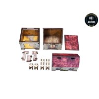 WW2 Normandy Homestead w. Outbuildings PREPAINTED [28mm/1:56]