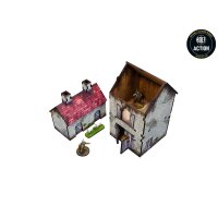 WW2 Normandy Homestead w. Outbuildings PREPAINTED [28mm/1:56]