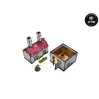 WW2 Normandy Homestead w. Outbuildings PREPAINTED [28mm/1:56]