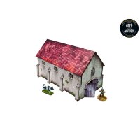 WW2 Normandy Cowshed PREPAINTED [28mm/1:56]