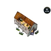 WW2 Normandy Cowshed PREPAINTED [28mm/1:56]