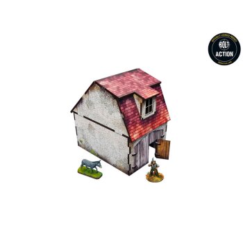 WW2 Normandy Coach House w. Chicken Coop (VORBEMALT) [28mm/1:56]