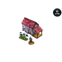 WW2 Normandy Coach House w. Chicken Coop (VORBEMALT) [28mm/1:56]