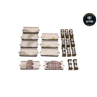 WW2 Normandy Stone Wall w. Gate (high) PREPAINTED [28mm/1:56]