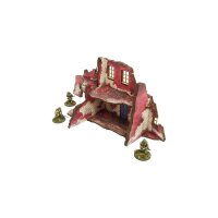 WW2 Normandy Ruined Large House – 2 PREPAINTED [28mm/1:56]
