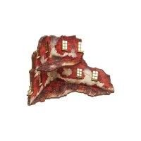 WW2 Normandy Ruined Large House – 1 PREPAINTED [28mm/1:56]