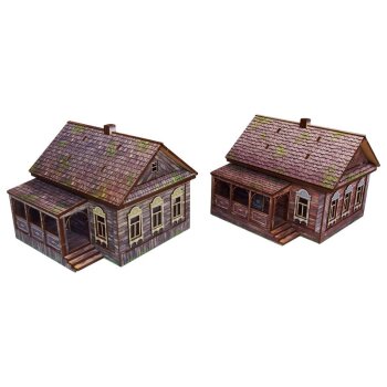 WW2 Ostfront Village Doma (2) PREPAINTED [28mm/1:56]