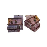 WW2 Ostfront Village Doma (2) PREPAINTED [28mm/1:56]