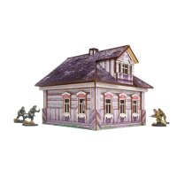 WW2 Ostfront Village Whitewashed Dacha (1) (VORBEMALT) [28mm/1:56]