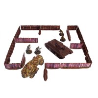 WW2 Ostfront Village Low Fence (18) (VORBEMALT) [28mm/1:56]