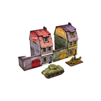 WW2 Normandy Townhouse 1 PREPAINTED [15mm/1:100]
