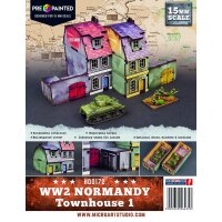 WW2 Normandy Townhouse 1 PREPAINTED [15mm/1:100]