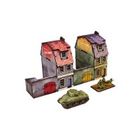 WW2 Normandy Townhouse 1 PREPAINTED [15mm/1:100]
