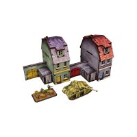 WW2 Normandy Townhouse 1 PREPAINTED [15mm/1:100]