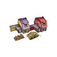 WW2 Normandy Townhouse 1 PREPAINTED [15mm/1:100]