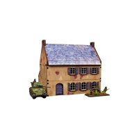 WW2 Normandy Townhouse 2 PREPAINTED [15mm/1:100]