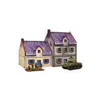 WW2 Normandy Townhouse 3 PREPAINTED [15mm/1:100]